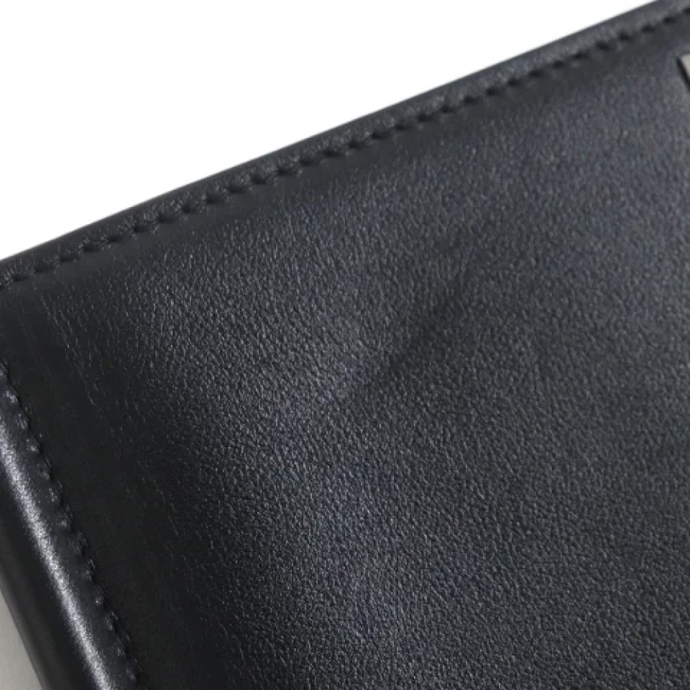 Valentino Vintage Pre-owned Leather wallets Black Dames