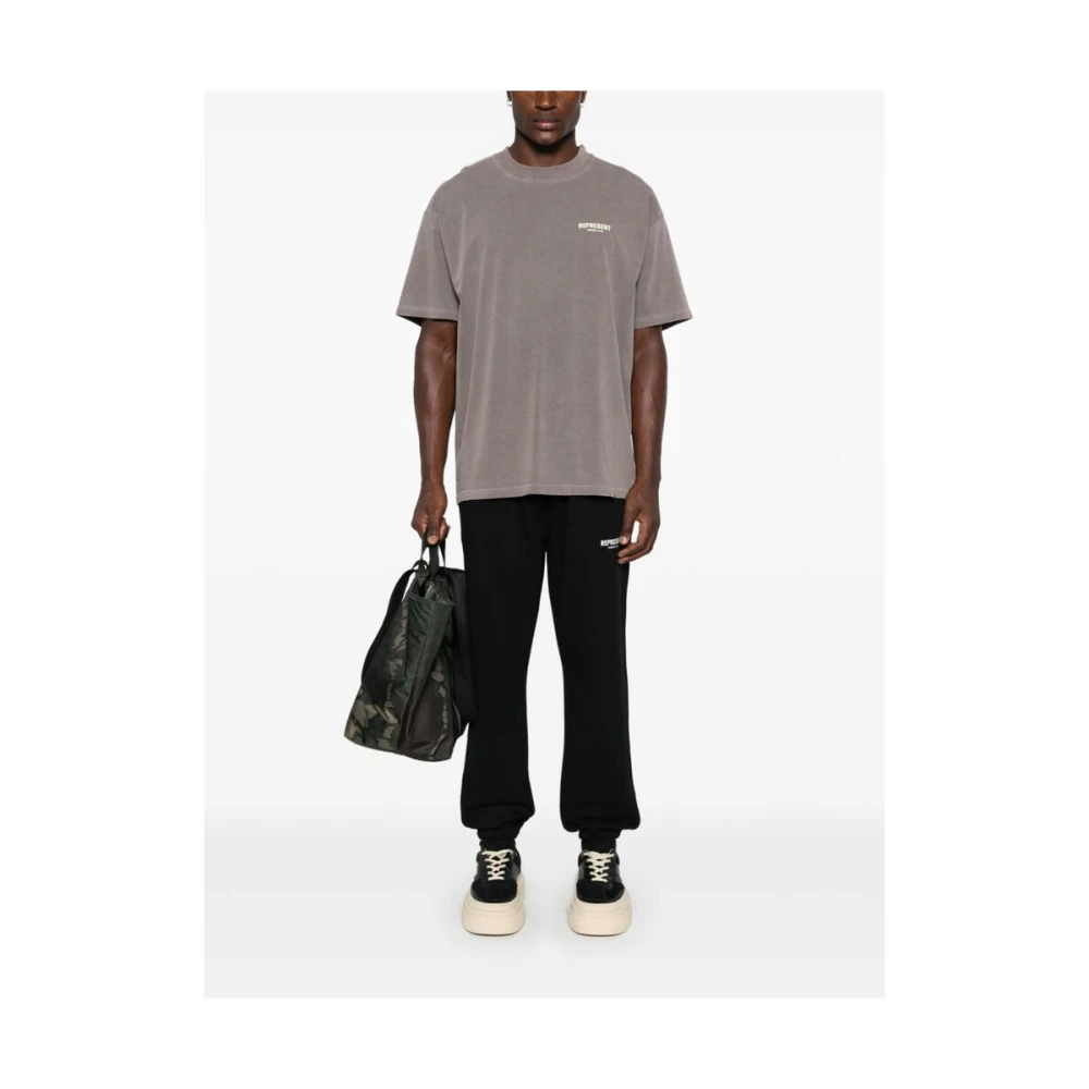 Represent T-shirt met grafische print van katoen Gray Heren