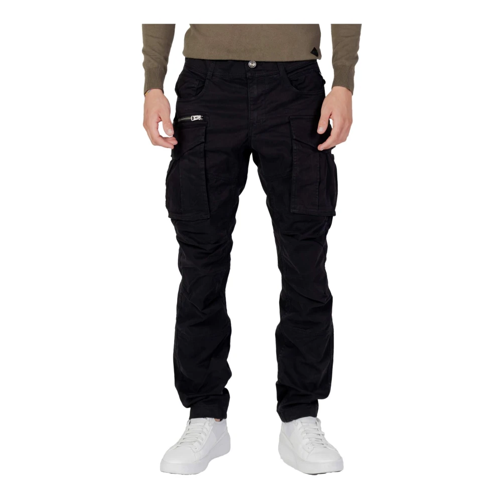 Replay Uomo Nero Pantaloni Dritti In Misto Cotone - Immagine 3