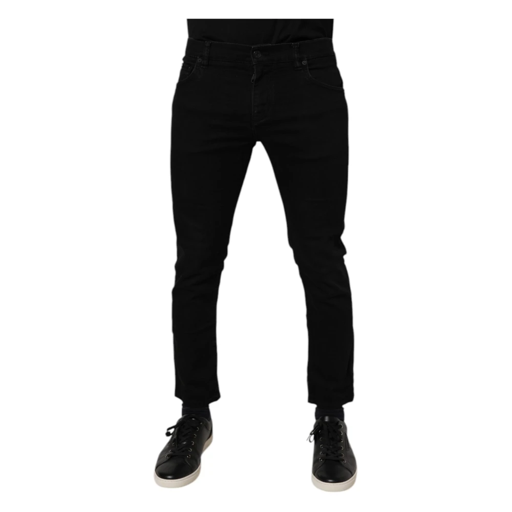 Dolce & Gabbana Men's Black Slim Fit Jeans, Xs, Skinny Jeans