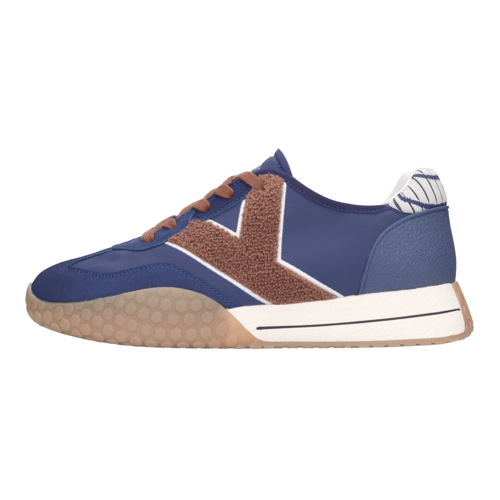 Kehnoo Uomo Blu - Sneakers In Pelle Scamosciata E Tessuto - Shoes - 40 Eu