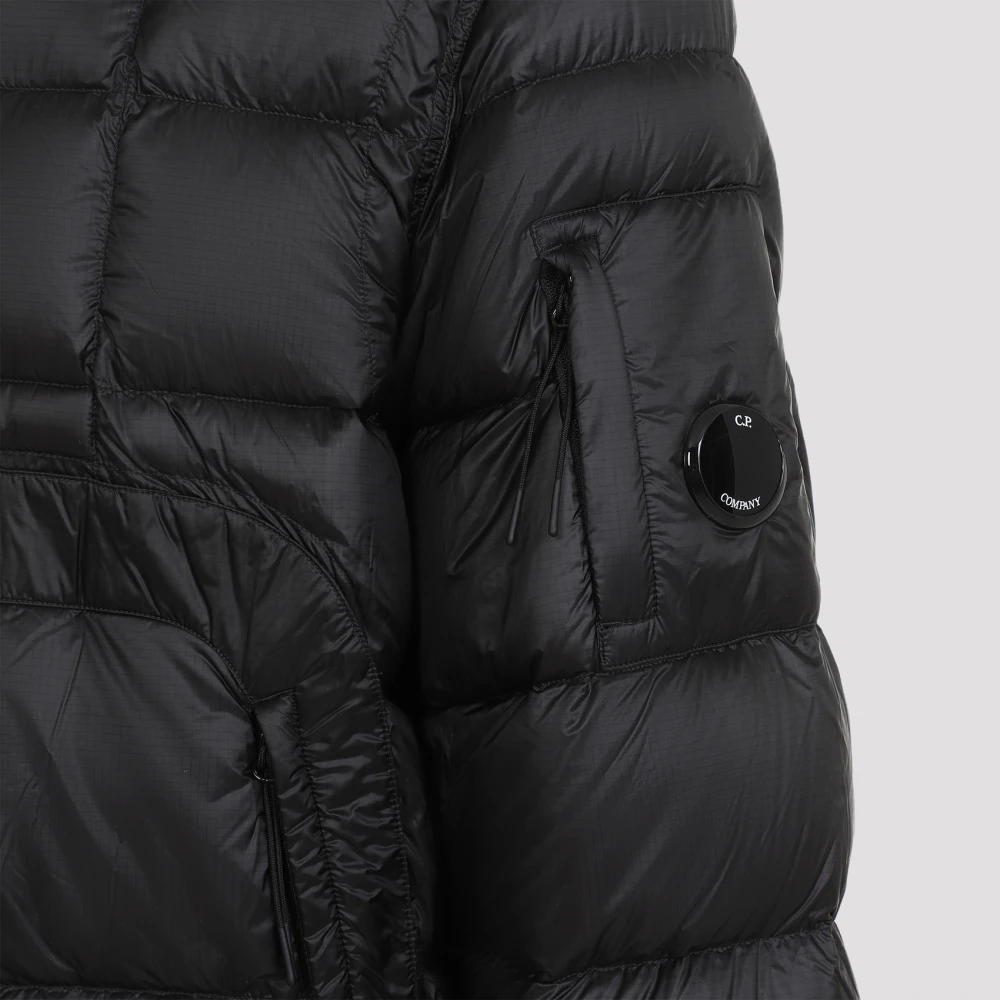 C.P. Company Zwarte DD Shell Winterjas Black Heren