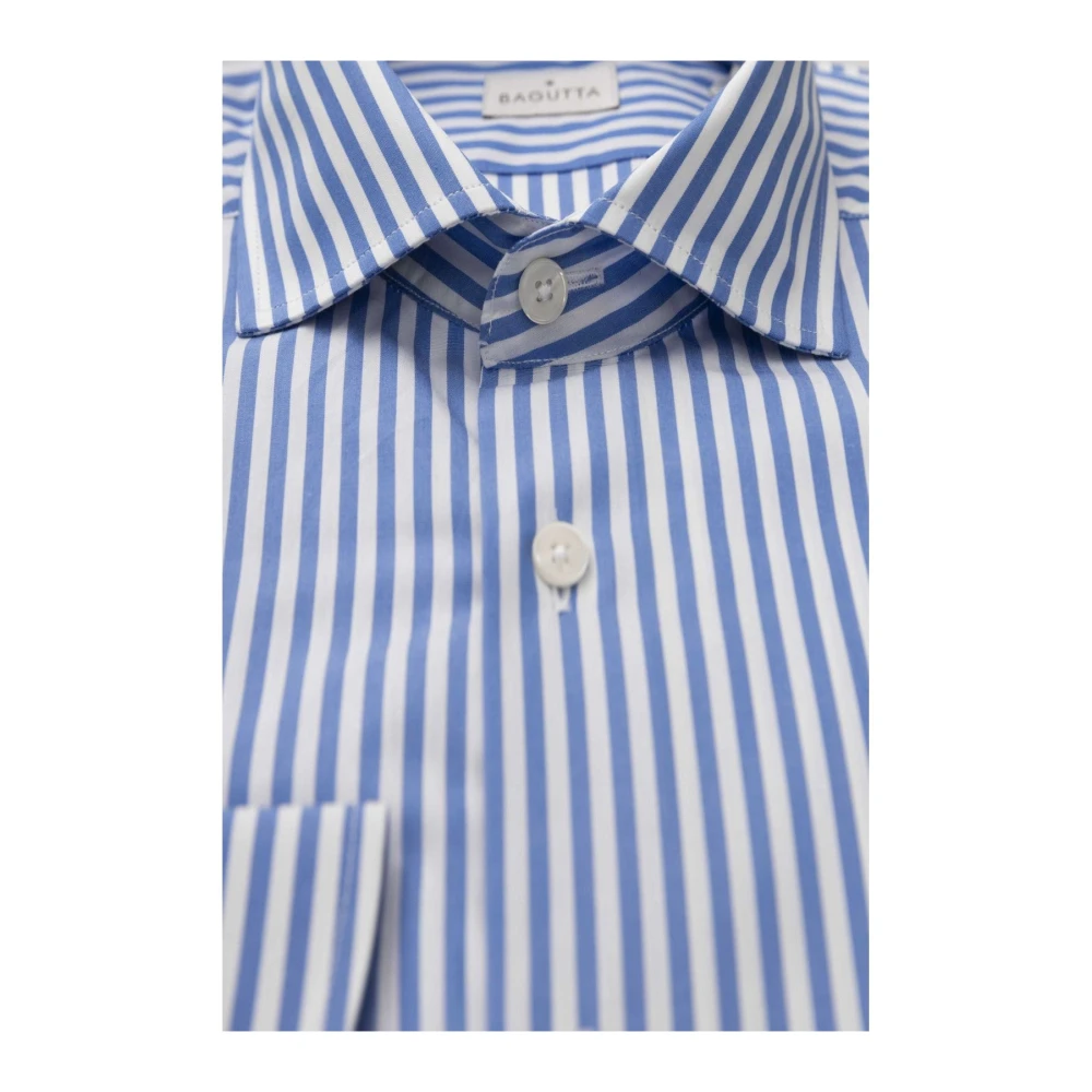 Bagutta Franse Kraag Overhemd Elegant en veelzijdig Blue Heren
