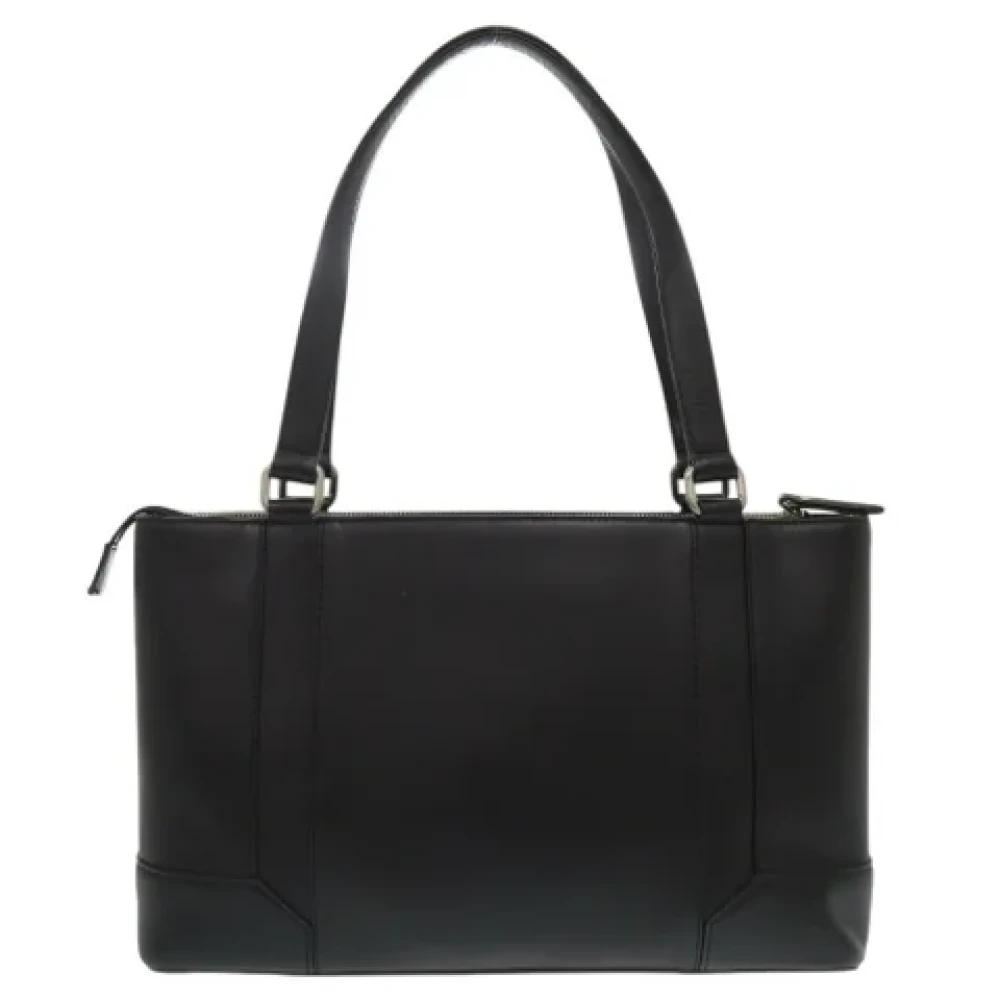 Burberry Vintage Pre-owned Leather handbags Black Dames