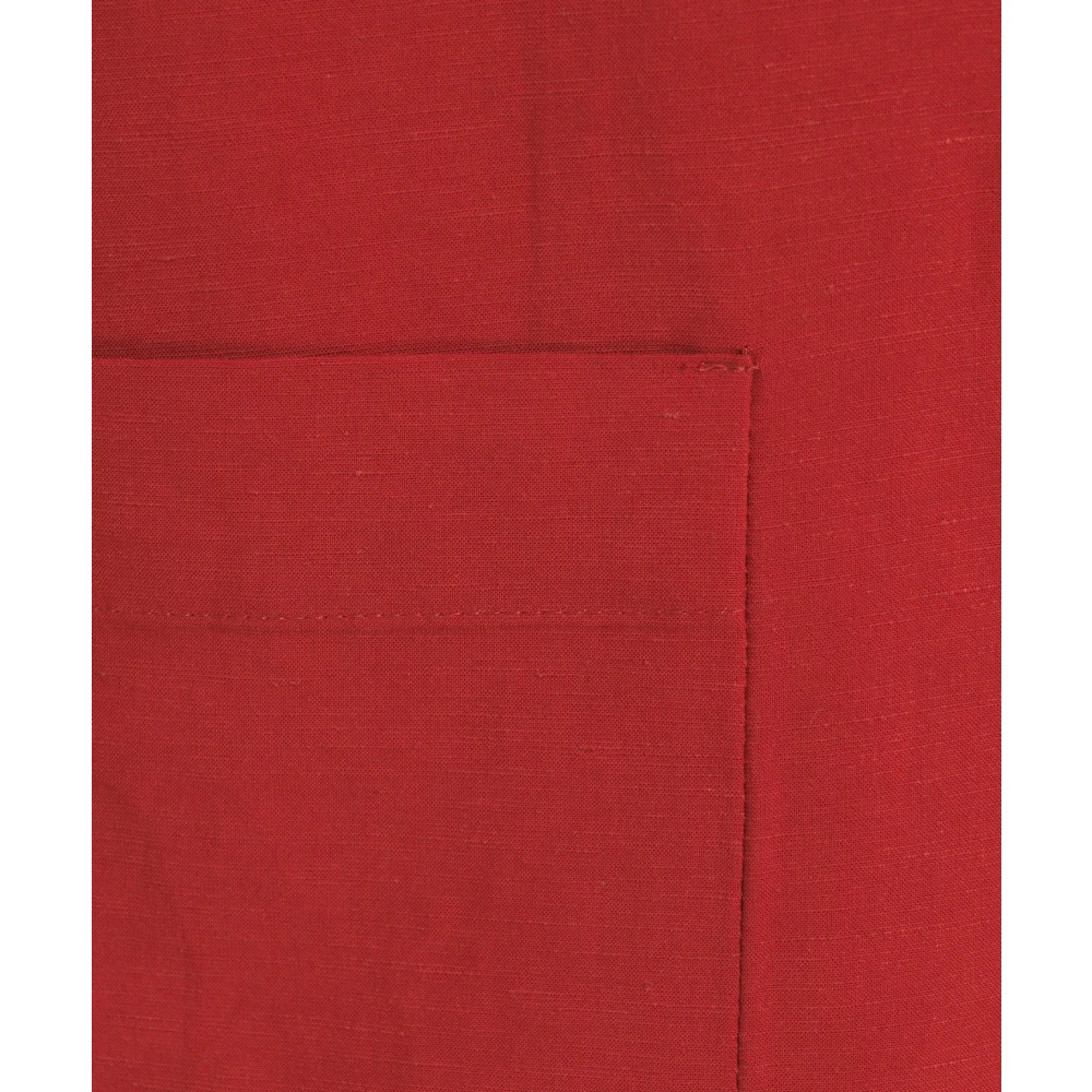 8pm Oranje Blazer met Inkeping Revers Red Dames