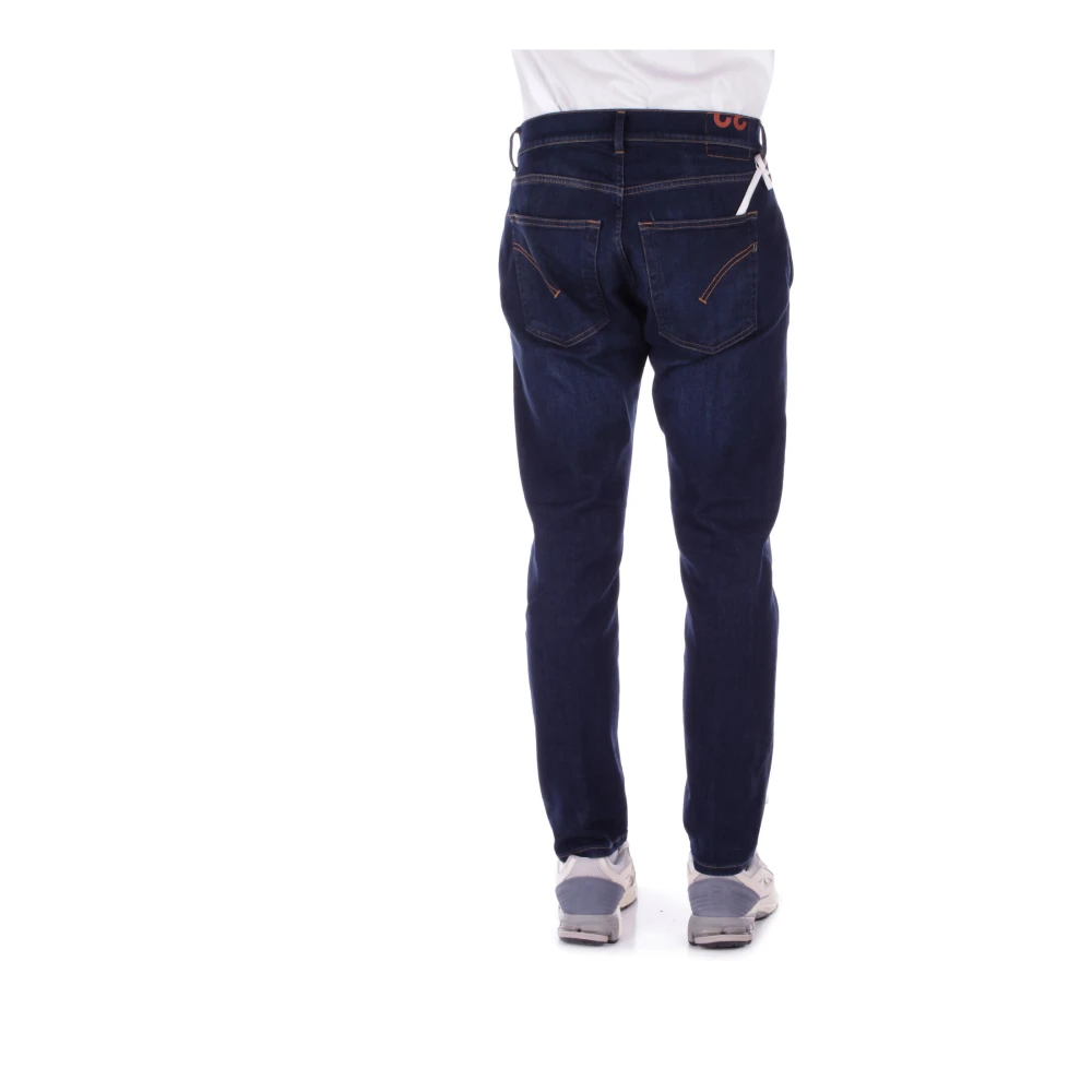 Dondup Denim Jeans met Logo Achterzak Blue Heren