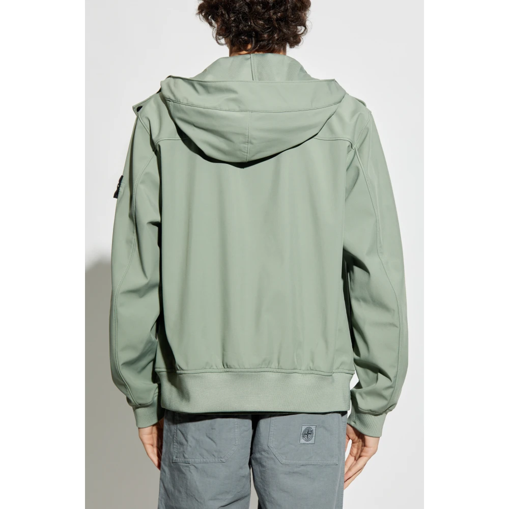 Stone Island Jas Licht Soft Shell-R Green Heren