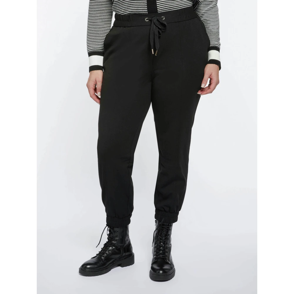Fiorella Rubino Scuba Crepe Joggers Black Dames