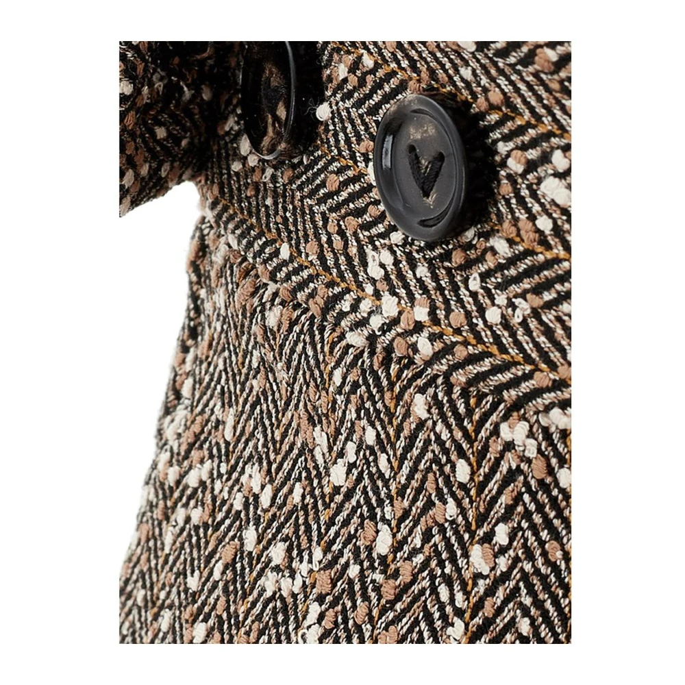 Bottega Veneta Chique Viscose Avondbroek Vrouwen Multicolor Brown Dames