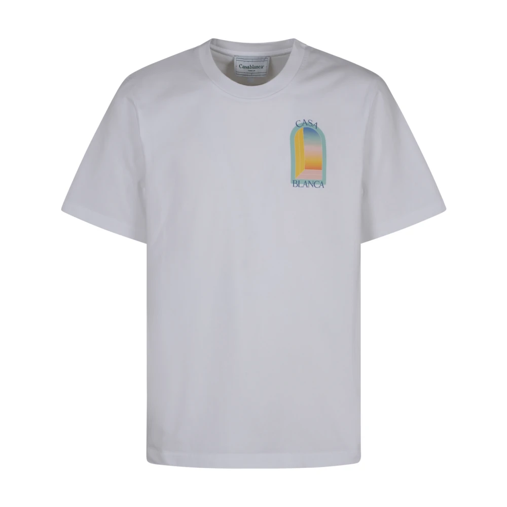 Casablanca Kleurrijk Bedrukt T-shirt Gray Heren