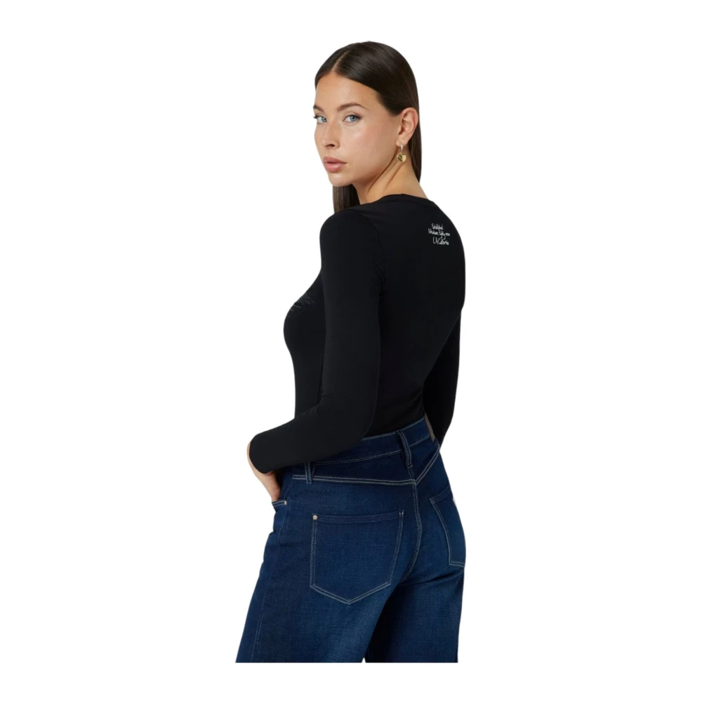 Guess Lange mouw T-shirt Black Dames