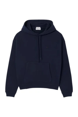 Blå Heavyweight Bomull Hoodie