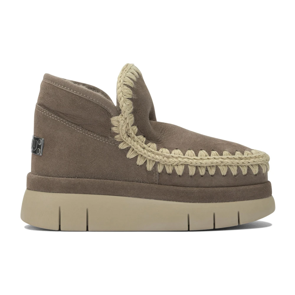 Mou Women's Gray Eskimo Ankle Boots