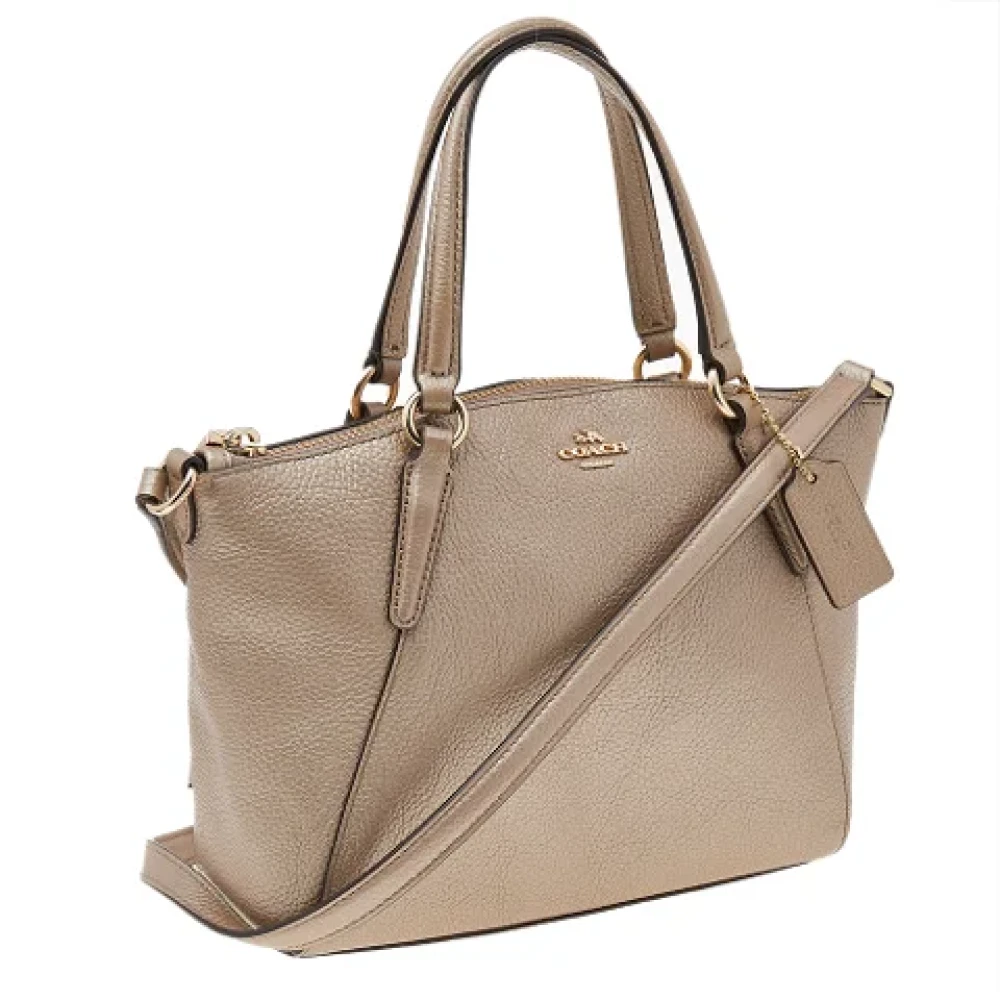 Coach Pre-owned Leather totes Beige Dames