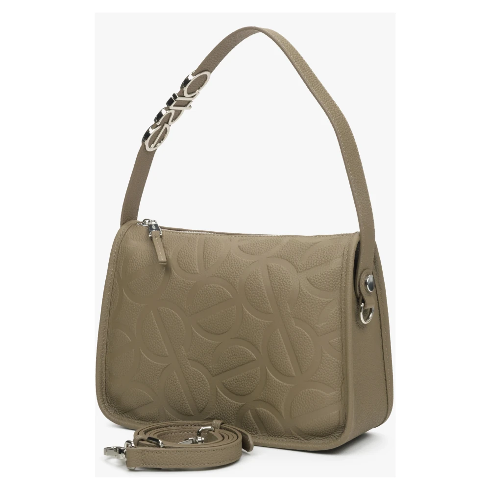 Estro Grijze & Bruine Schoudertas voor Vrouwen Er00114942 Brown Dames
