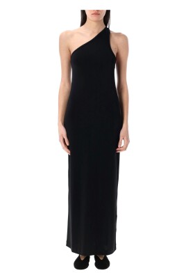 black-one-shoulder-maxi-dress