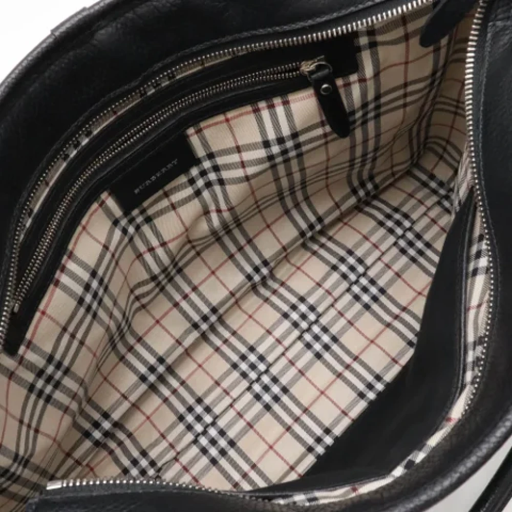 Burberry Vintage Pre-owned Leather shoulder-bags Black Dames