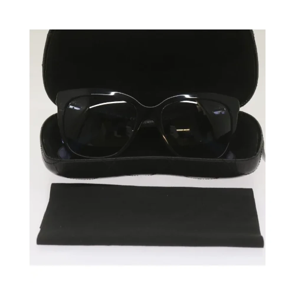 Chanel Vintage Pre-owned Plastic sunglasses Blue Dames