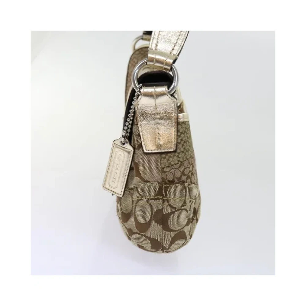 Coach Pre-owned Canvas shoulder-bags Beige Dames