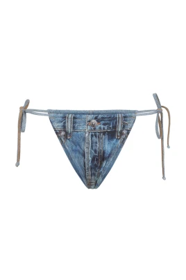 Denim Bikini Bottoms