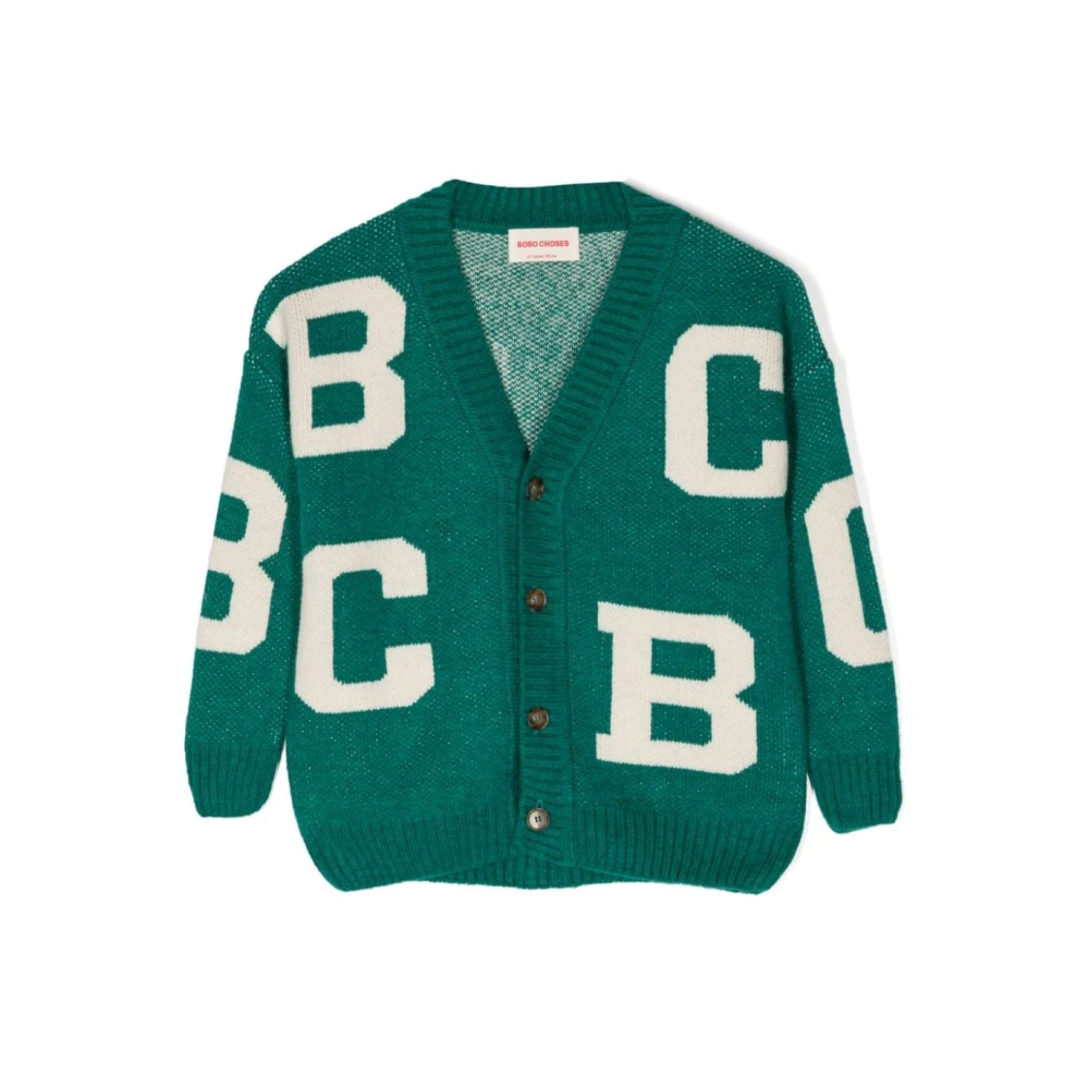 Bobo Choses Grön Jacquard Cardigan Green, Pojke