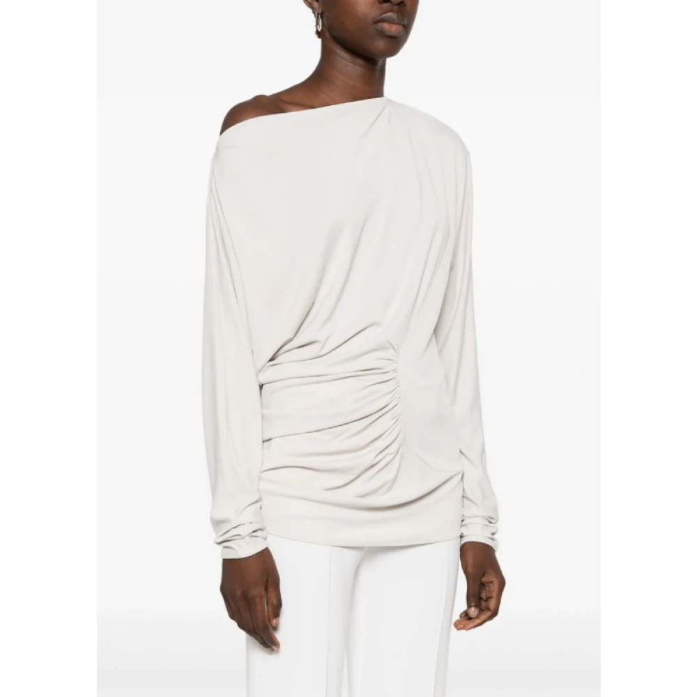 Khaite Long Sleeve Tops White Dames