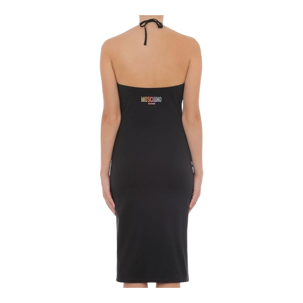Moschino Elegante Midi Jurk Black Dames