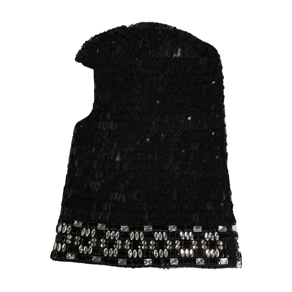 Dolce & Gabbana Women's Black Embellished Sequin Balaclava