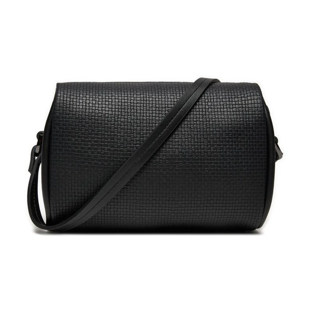 Calvin Klein Jeans Gestructureerde Synthetisch Leren Handtas Black Dames