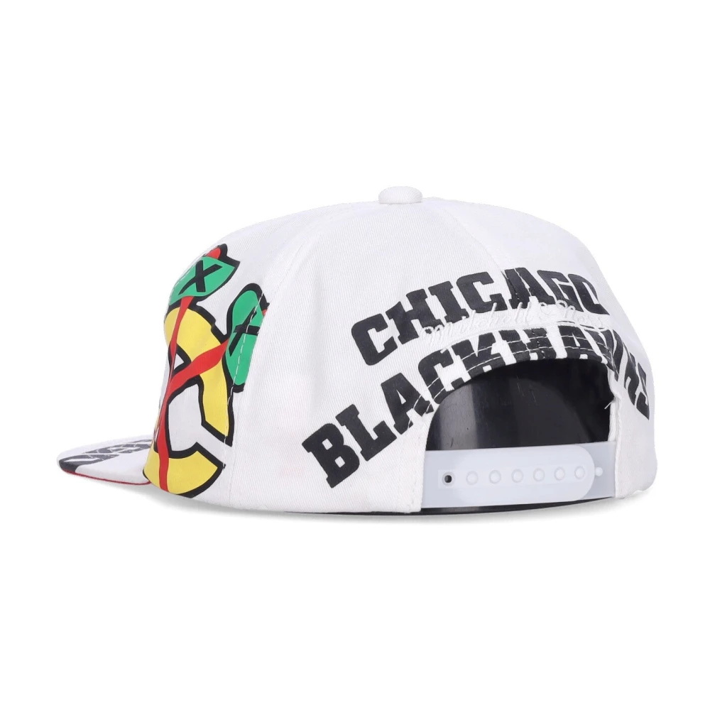 Mitchell & Ness Chicago Blackhawks Flat Brim Cap Multicolor Heren