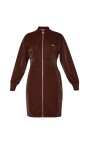 robe-en-jersey-marron-avec-col-montant