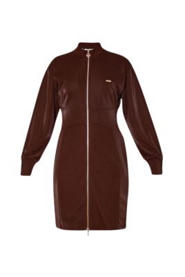 brown-jersey-dress-with-high-neck