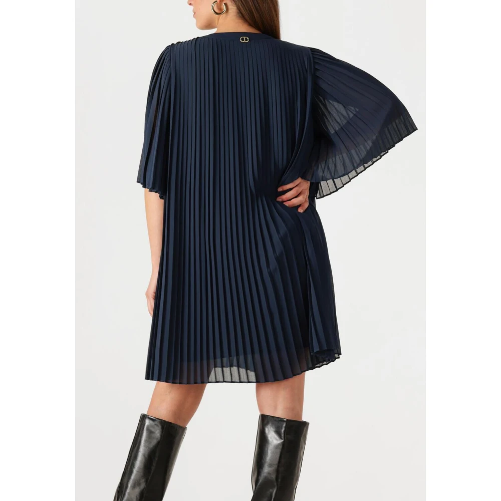 Twinset Navy Blue Mini Jurk Blue Dames