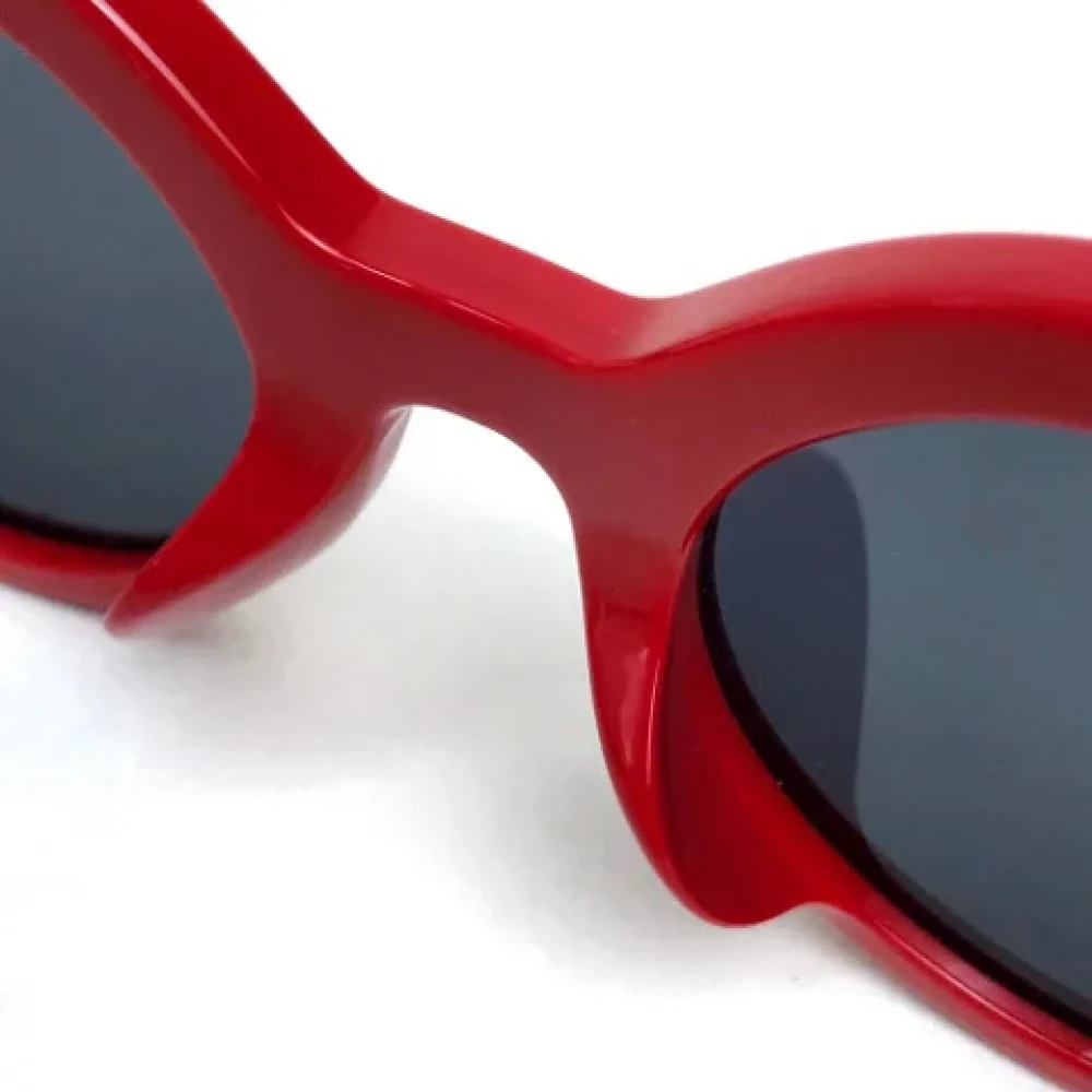 Louis Vuitton Vintage Pre-owned Plastic sunglasses Red Dames