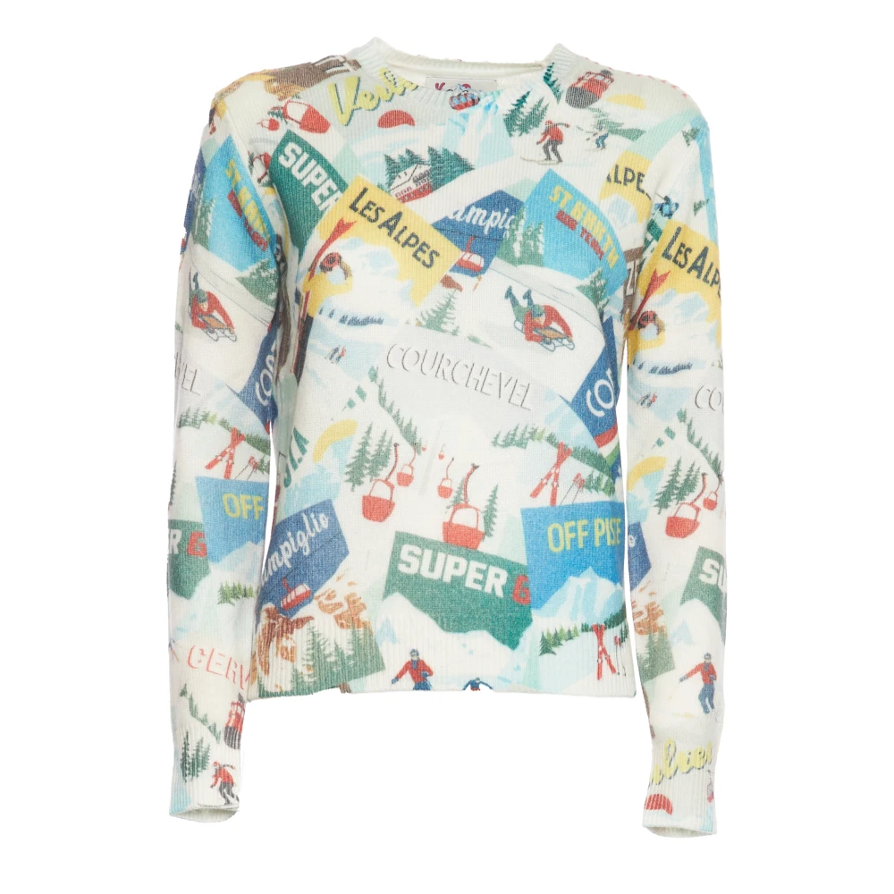 MC2 Saint Barth Multicolor Jacquard Print Trui Multicolor Dames