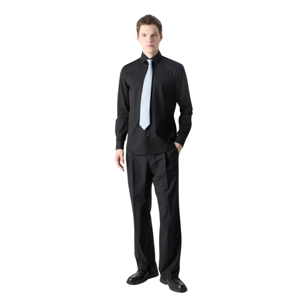 Calvin Klein Moderne Zwart Shirt met Logo Black Heren