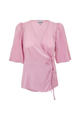 pink-satin-cross-front-top