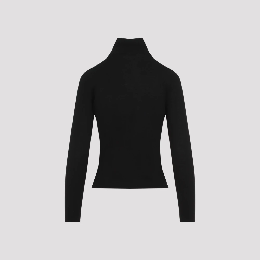 Max Mara Luxe Zwarte Cashmere Sweater Aw24 Black Dames