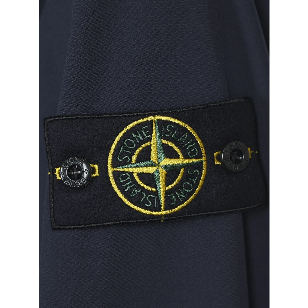 Stone Island Blauwe Jassen voor Mannen Blue Heren