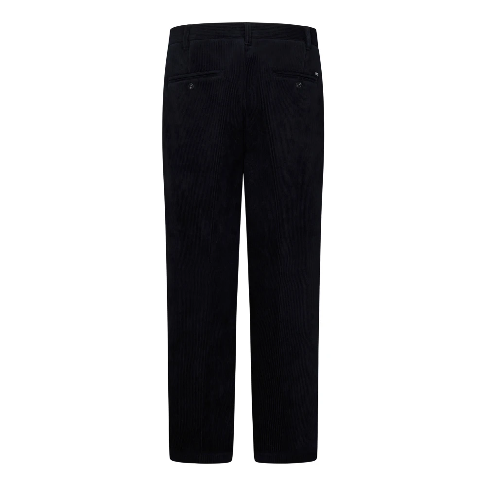 Emporio Armani Blauwe Broek met Verborgen Sluiting Blue Heren
