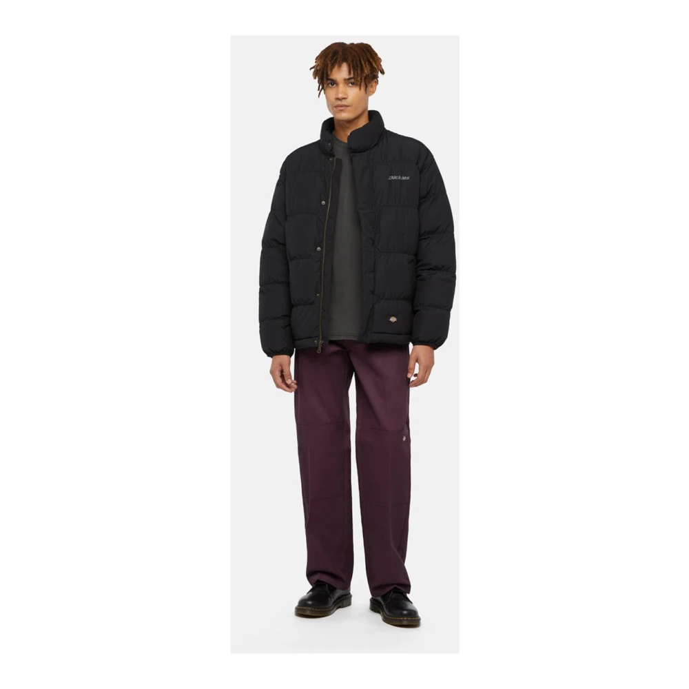 Dickies Zwarte Scobey Puffer Jas Black Heren