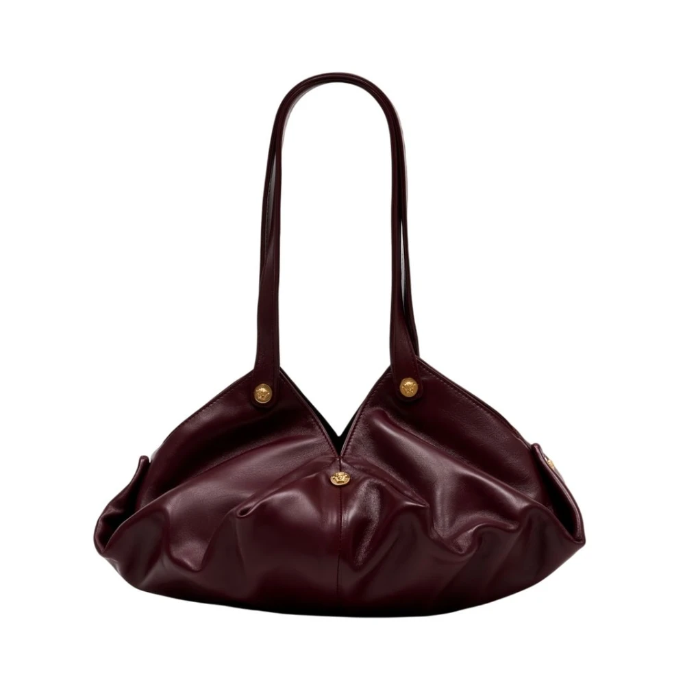 Versace Women's Red Protea Nappa Shoulder Bag