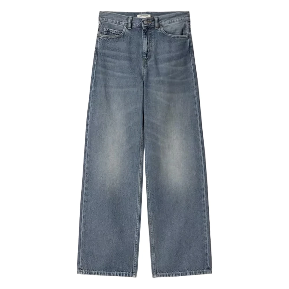 Carhartt Wip Women's Blue Wide Jeans, W25, Trousers