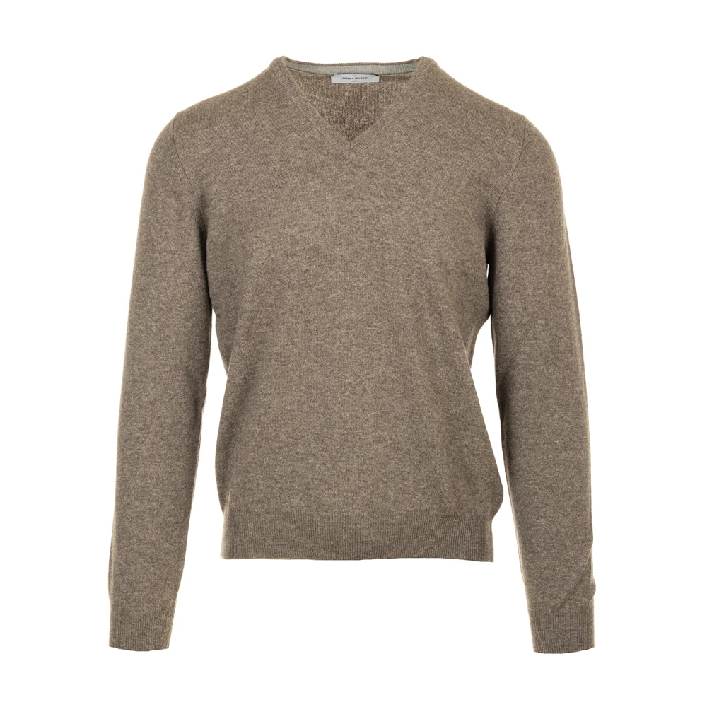 Gran Sasso Stijlvolle Pullover Sweater Brown Heren