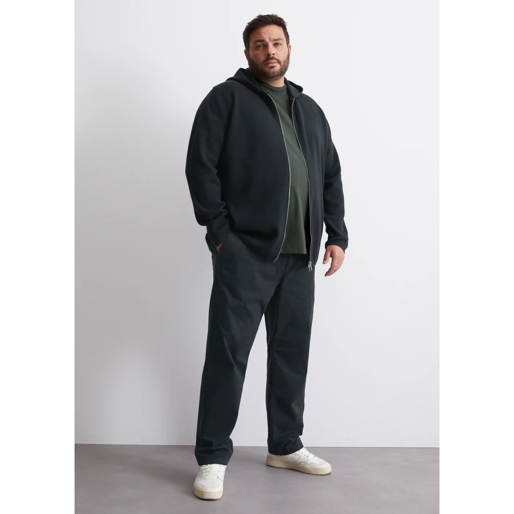 Marc O'Polo Capuchonvest met rits Blue Heren
