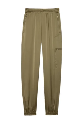 Oversized Satin Mjukisbyxor