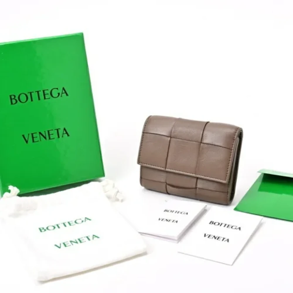 Bottega Veneta Vintage Pre-owned Leather wallets Brown Dames
