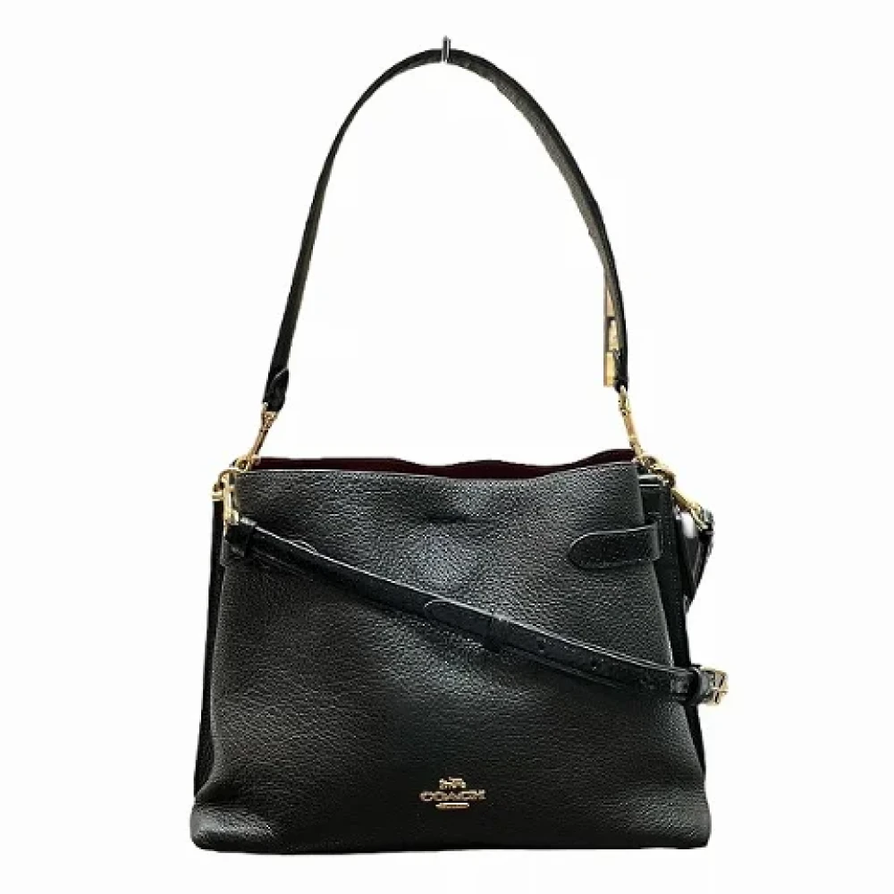 Coach Pre-owned Leather handbags Black Dames