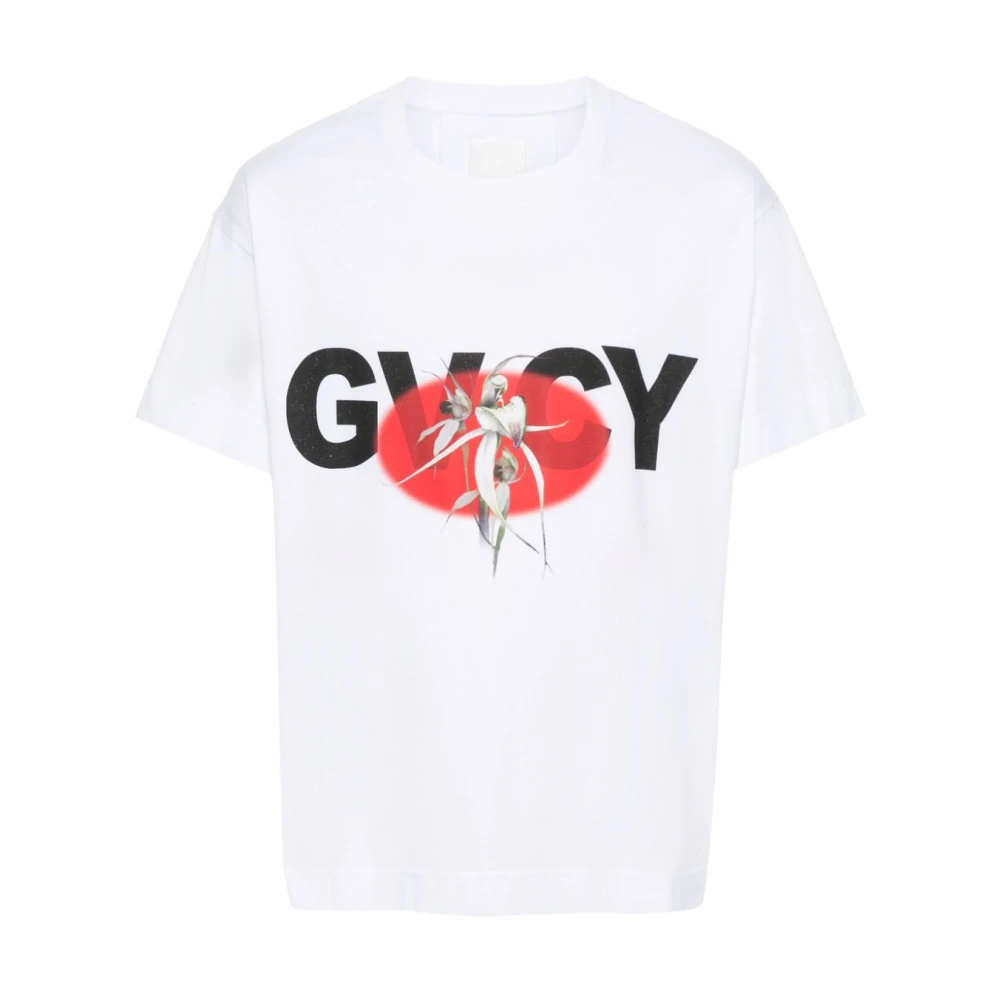 Givenchy T-shirt van katoen met logoprint White Heren