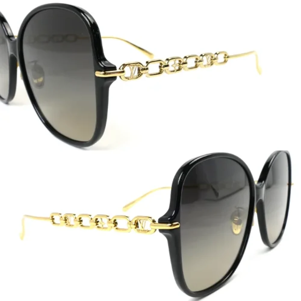 Louis Vuitton Vintage Pre-owned Plastic sunglasses Black Dames